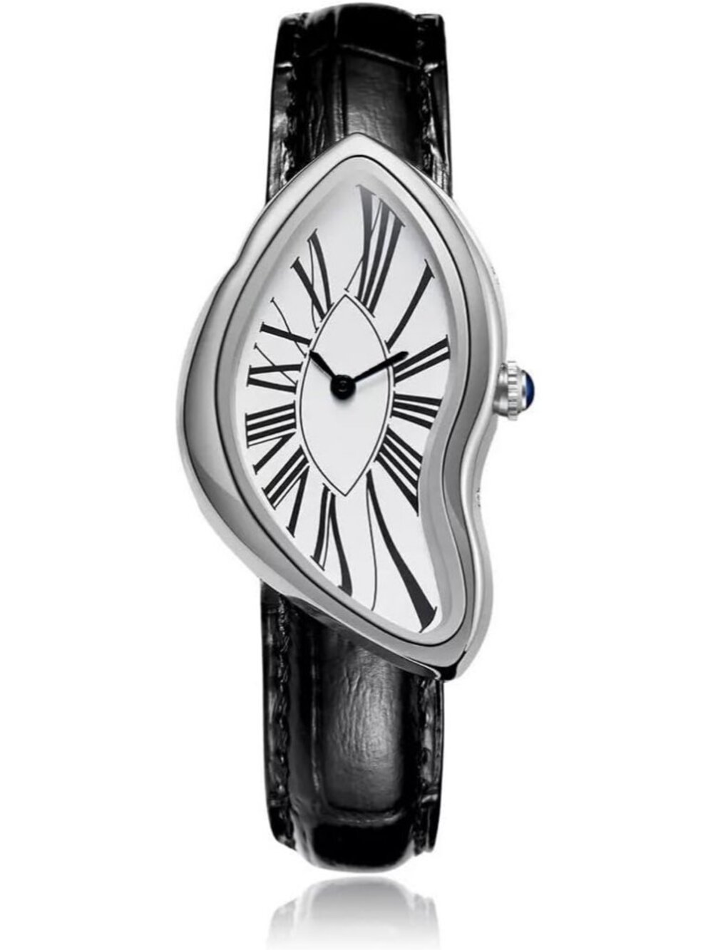 Unisex Silver Small Vintage Bracelet Roman Numeral Dial Luxury Casual Watch